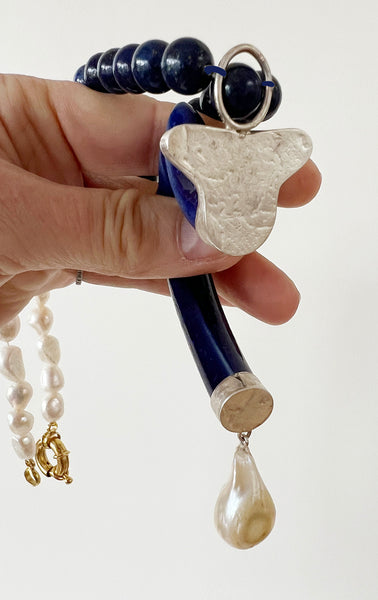 I Handle Blues Necklace