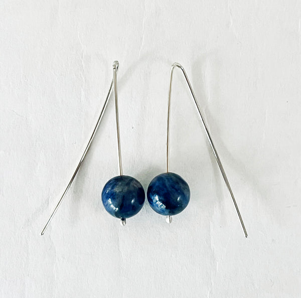Sodalite Bead Earrings