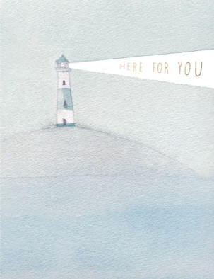 Here For You Lighthouse Beacon Card