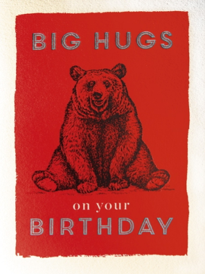 Big Hugs on Your Birthday Card
