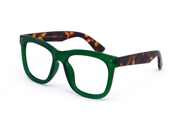 Daily Eyewear - 11am Green Reading Glasses