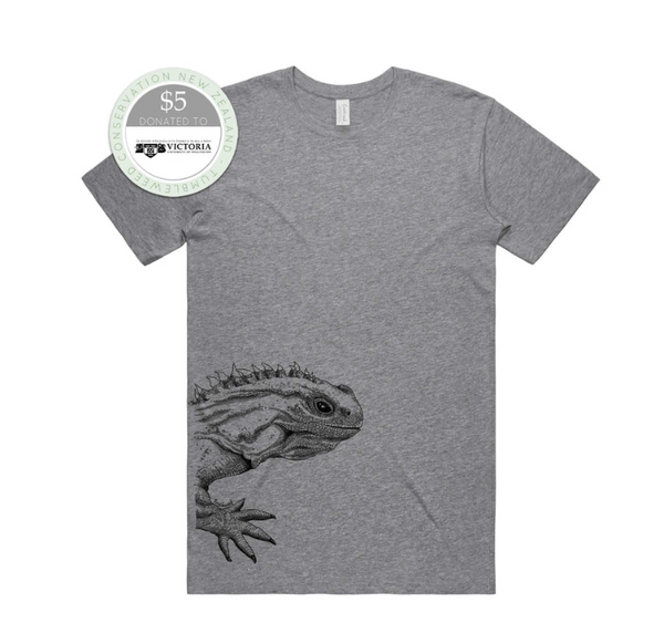 Tuatara T-Shirt - Mens (Grey Marle)