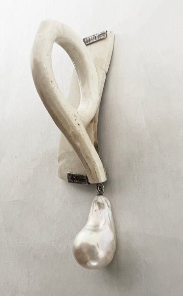 A Drop Of Milk Dear? Brooch