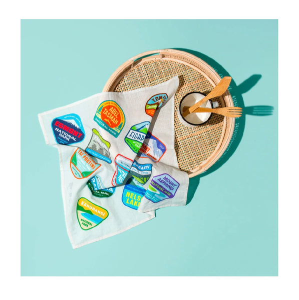 Hank - 1. National Parks by Glenn Jones - Organic Cotton Handkerchief