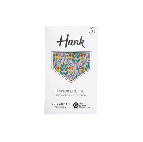 Hank - 3. Joy by Elizabeth Olwen - Organic Cotton Handkerchief