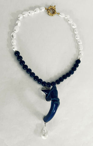 I Handle Blues Necklace