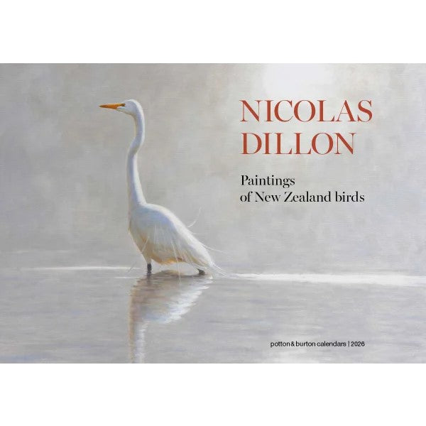 Nicolas Dillon Paintings of New Zealand Birds Calendar 2026