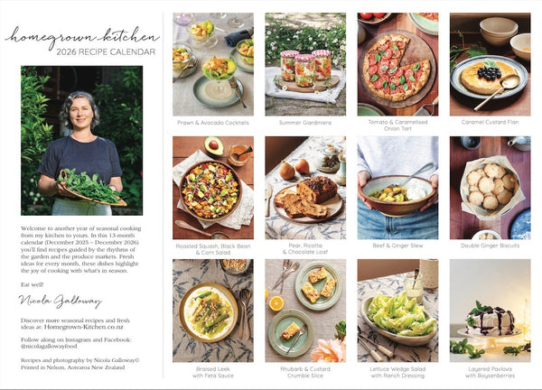 Homegrown Kitchen 2026 Recipe Calendar