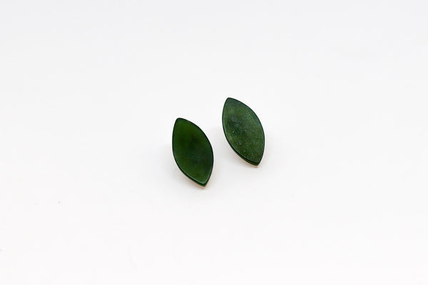 Pounamu Earrings with butterfly clasps