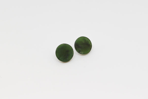 Pounamu Earrings with butterfly clasps
