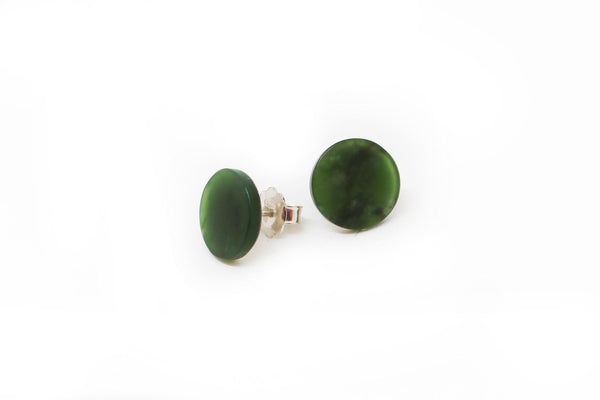 Pounamu Earrings with butterfly clasps
