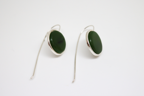 Flat Round Disk Earrings