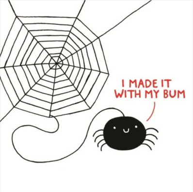 I Made It With My Bum Greeting Card