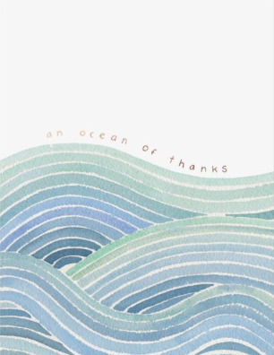 Ocean of Thanks Greeting Card