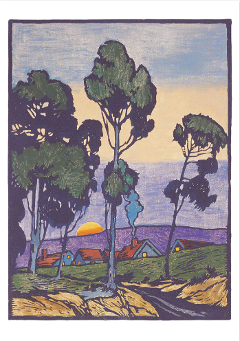 Arts & Crafts William S. Rice Block Prints - 20 Pkt Boxed Notecards