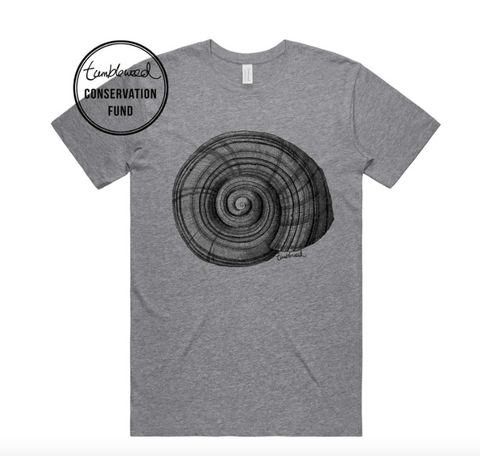 NZ Snail T-Shirt - Womens (Grey Marle)