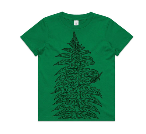 Silver Fern/Ponga T-Shirt - Kids (Green)