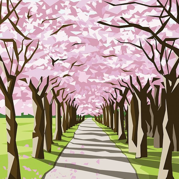 Hagley Blossom Notecard