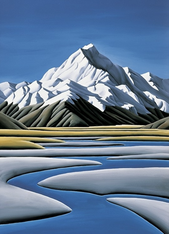 Mount Cook (Detail) - Notecard
