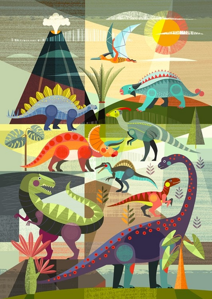 Dinosaurs Notecard