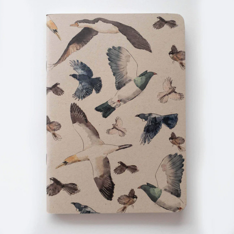 Painted Birds Notebook - Blank