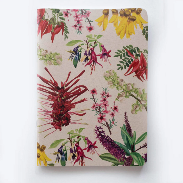 Painted Floral Notebook - Blank