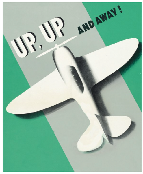 V&A Up Up and Away Card