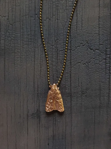 Moth Charm Necklace