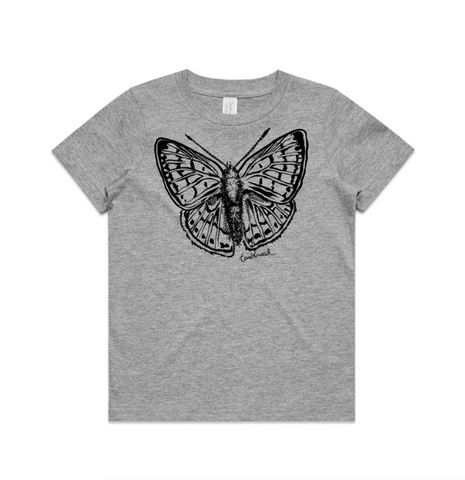 Pepe Para Riki / Copper Butterfly T-Shirt - Kids (Grey Marle)