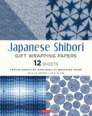 Japanese Shibori Gift Wrapping Papers - 12 Sheets
