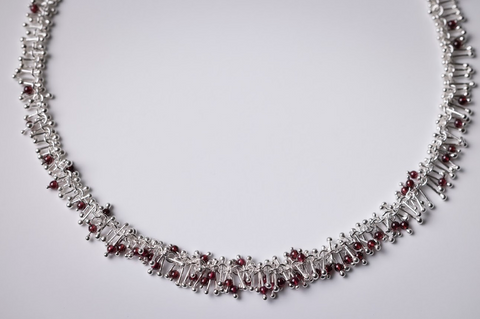 Tutu Garnet & Sterling Silver Necklace