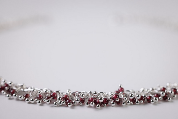 Tutu Garnet & Sterling Silver Necklace