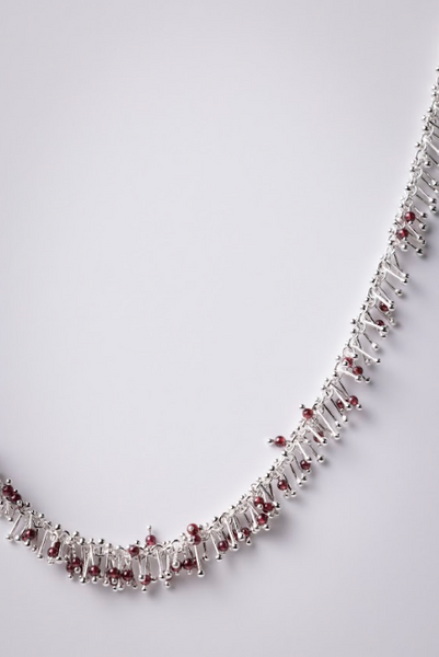 Tutu Garnet & Sterling Silver Necklace