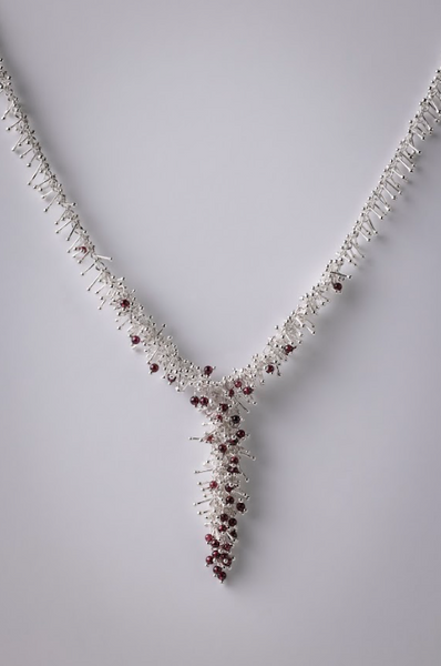 Tutu Garnet & Sterling Silver Cascade Necklace