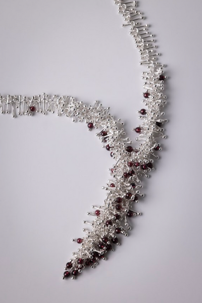 Tutu Garnet & Sterling Silver Cascade Necklace