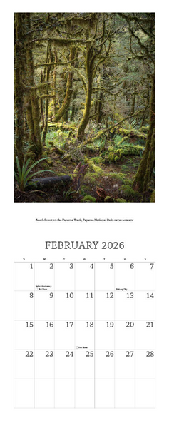 2026 New Zealand Wilderness Calendar