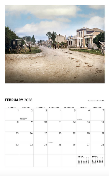 2026 New Zealand Our Past in Colour Calendar