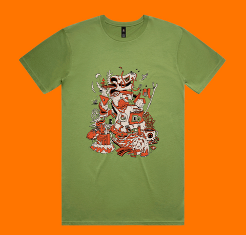 Hut Bagger Tee (Kiwi - Light Green)