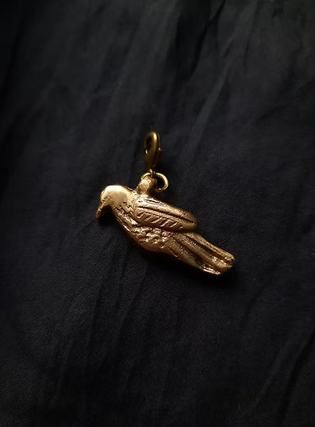 Bird Charm (With Aumoana Silk Ribbon)