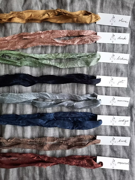 Star Charm (With Indigo Silk Ribbon)