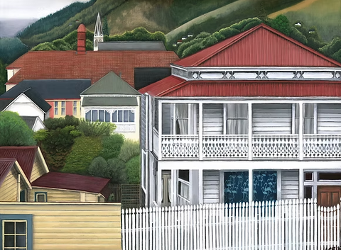 View from Church Hill, Nelson - Claire Bywater Artist