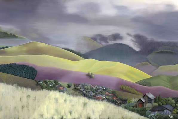 Richmond Hills, Tasman - Claire Bywater Artist