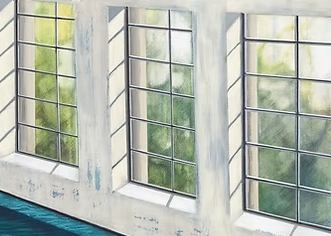 Detail of 'Footfalls' Painting Series - Claire Bywater Artist