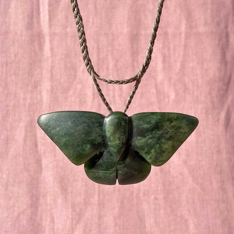 New Zealand Owl Moth Pendant