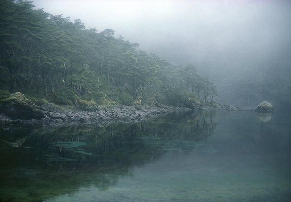 Blue Lake in the Mist