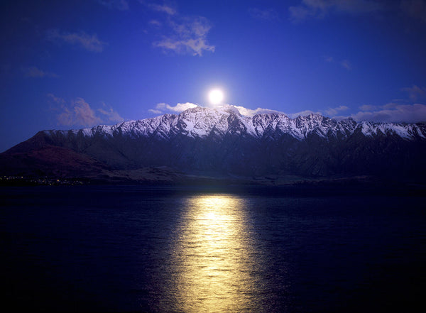 Moon over Lake Wakatipu