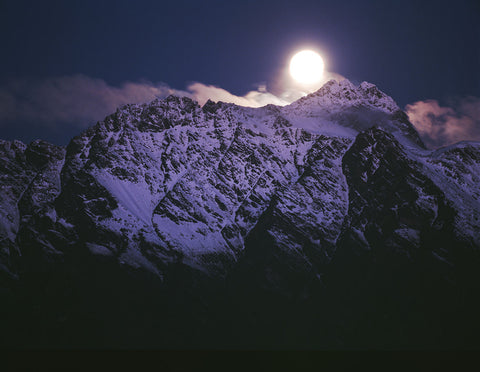 Moon over Remarkables