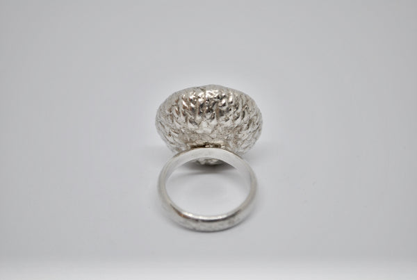 Solid STG Silver & 9K Gold Ring