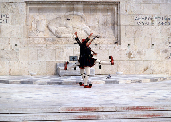 Guards at Liberation Wall
