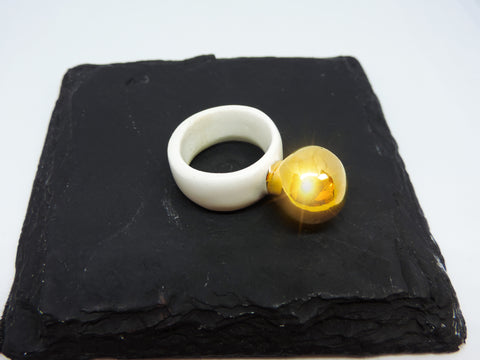 Porcelain Bauble Ring